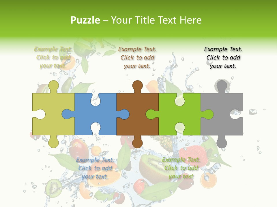 Blackberry Abstract Segment PowerPoint Template