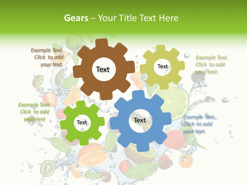 Blackberry Abstract Segment PowerPoint Template