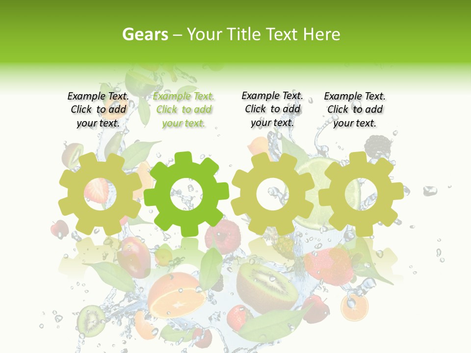 Blackberry Abstract Segment PowerPoint Template