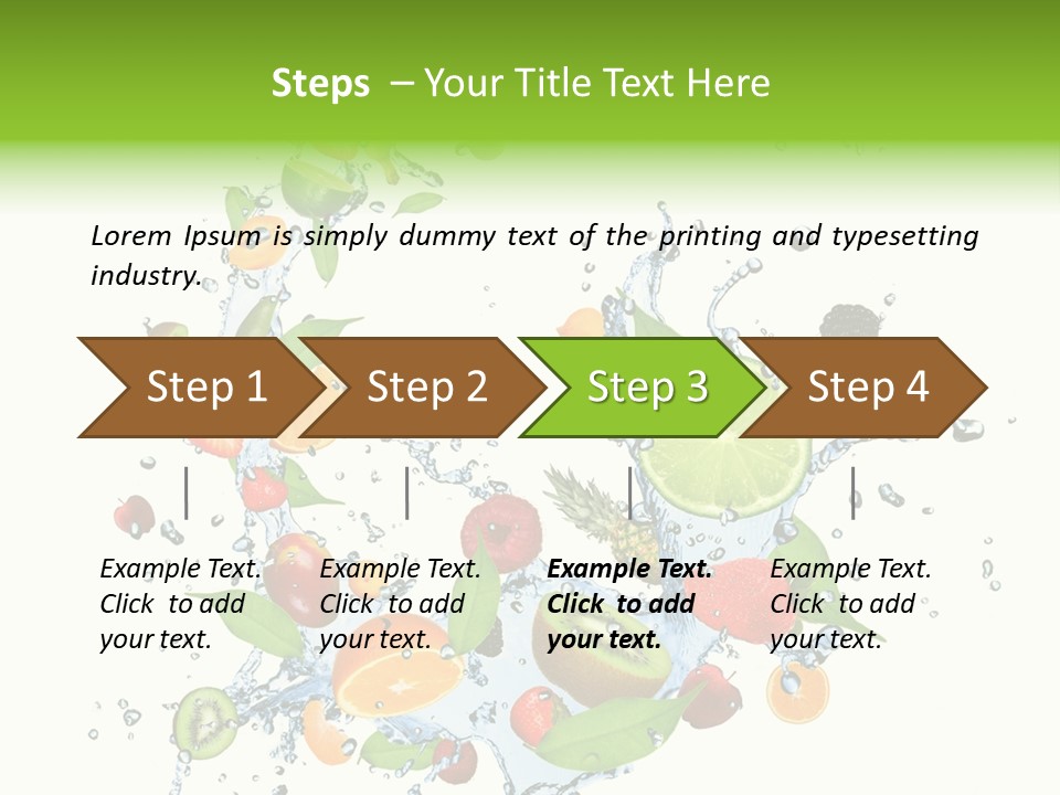 Blackberry Abstract Segment PowerPoint Template