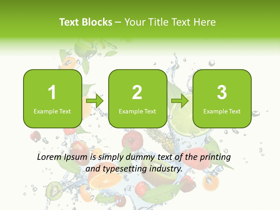 Blackberry Abstract Segment PowerPoint Template