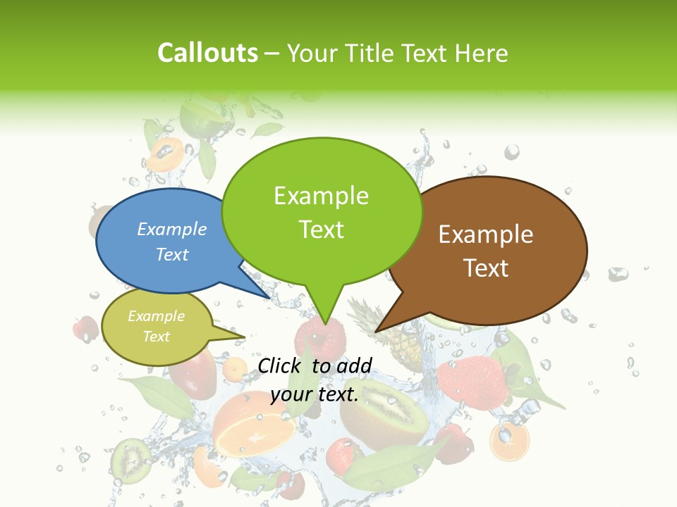 Blackberry Abstract Segment PowerPoint Template