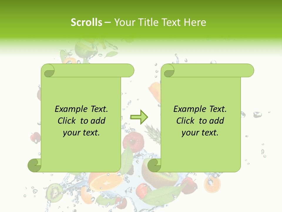 Blackberry Abstract Segment PowerPoint Template