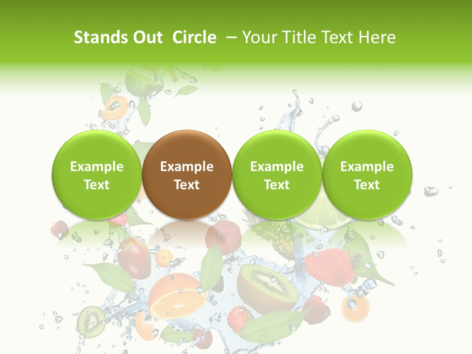 Blackberry Abstract Segment PowerPoint Template