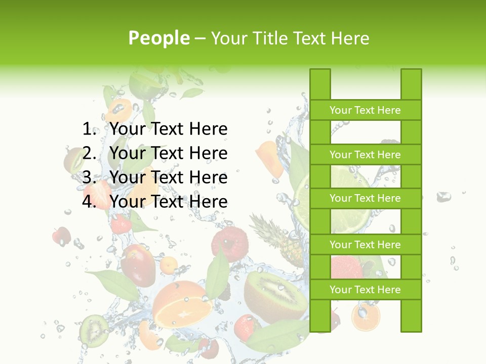 Blackberry Abstract Segment PowerPoint Template