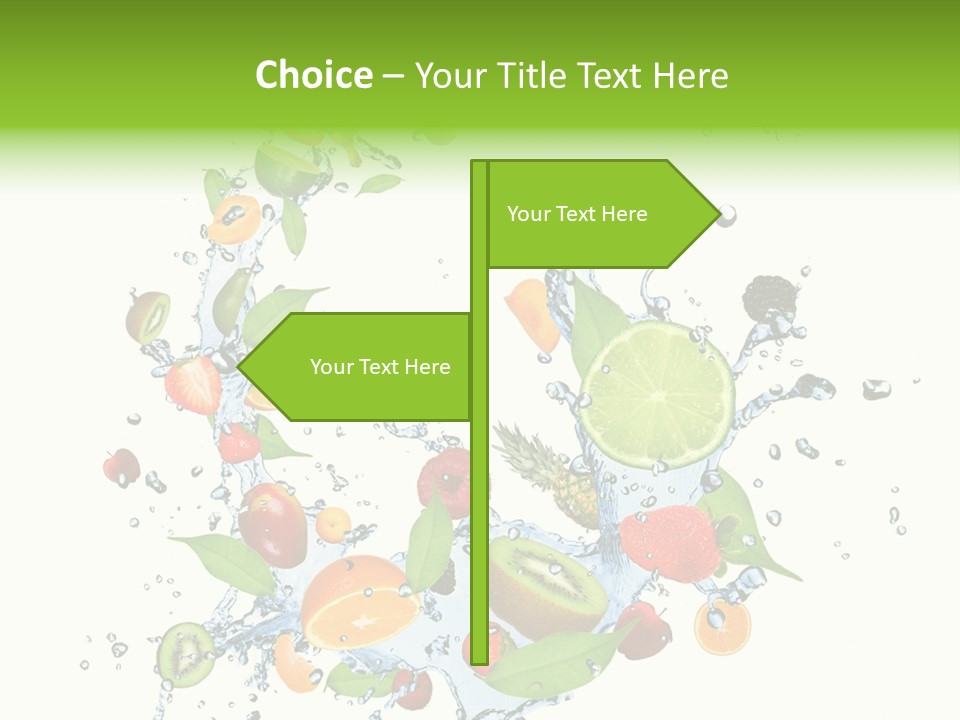 Blackberry Abstract Segment PowerPoint Template