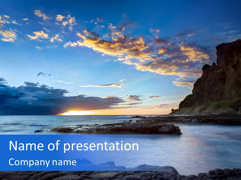 Coast Site Marine PowerPoint Template