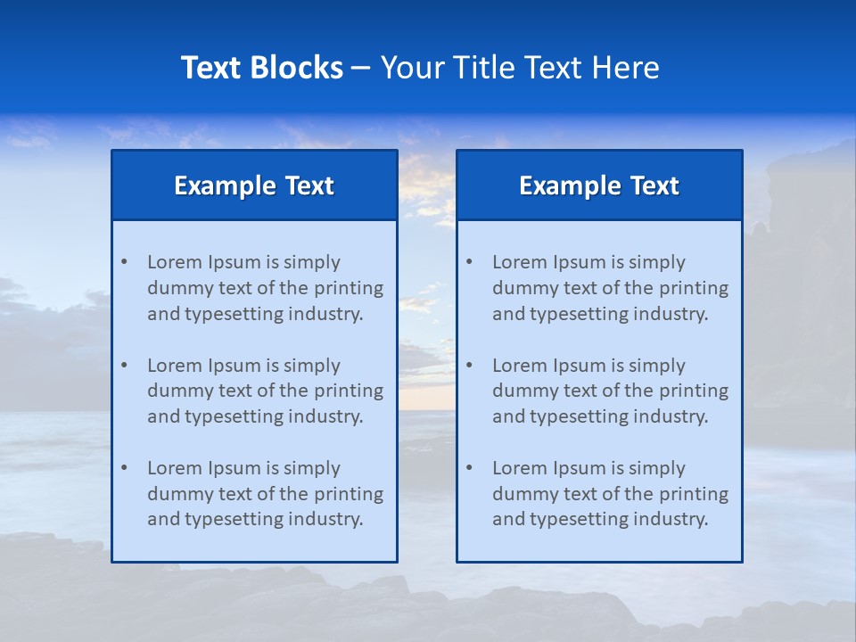Coast Site Marine PowerPoint Template