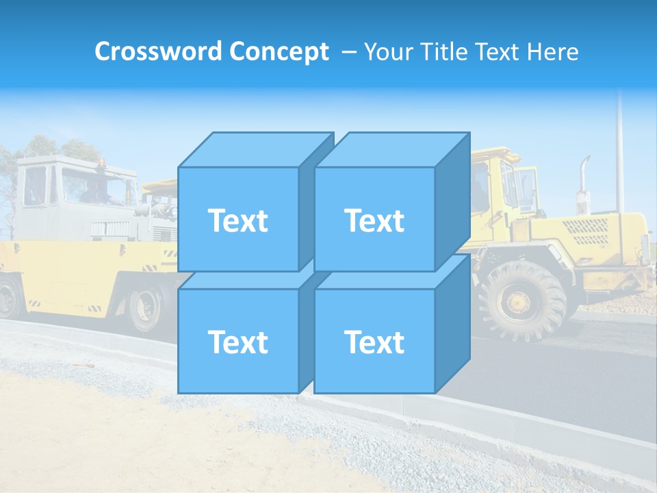 Crew Vehicle Paver PowerPoint Template