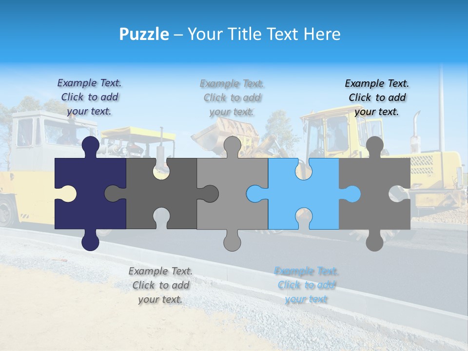 Crew Vehicle Paver PowerPoint Template