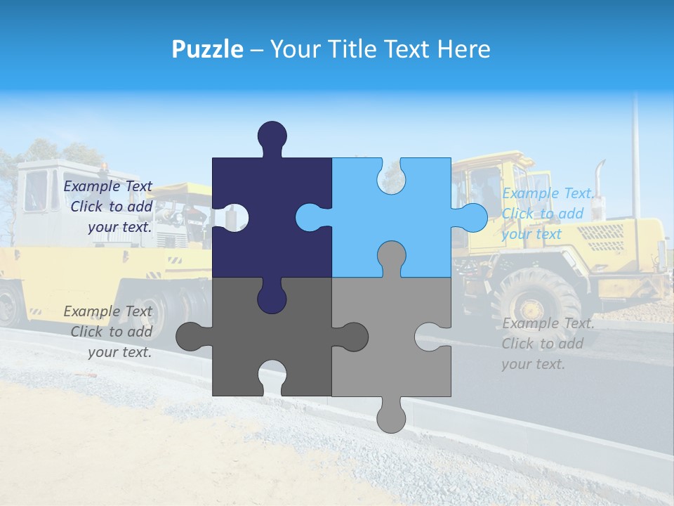 Crew Vehicle Paver PowerPoint Template
