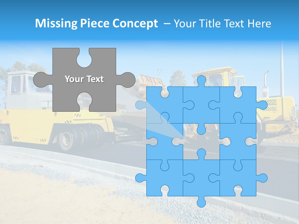 Crew Vehicle Paver PowerPoint Template