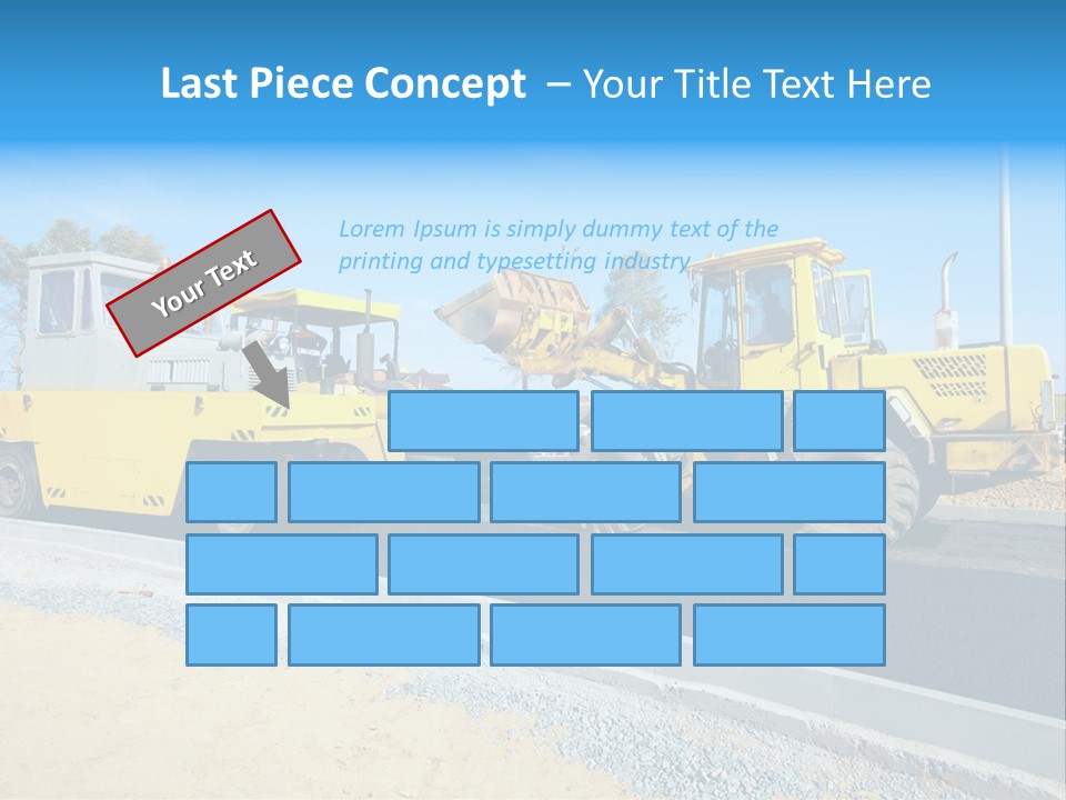 Crew Vehicle Paver PowerPoint Template