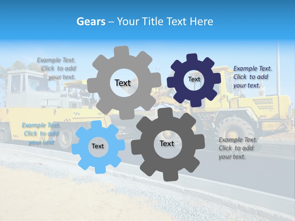 Crew Vehicle Paver PowerPoint Template