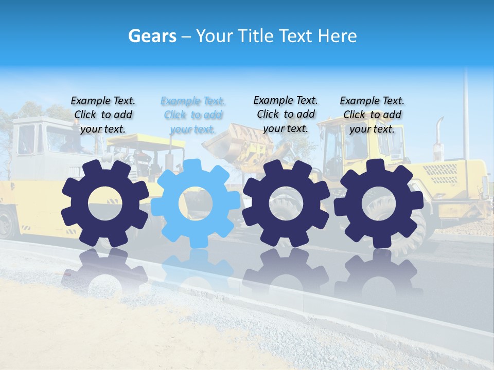Crew Vehicle Paver PowerPoint Template
