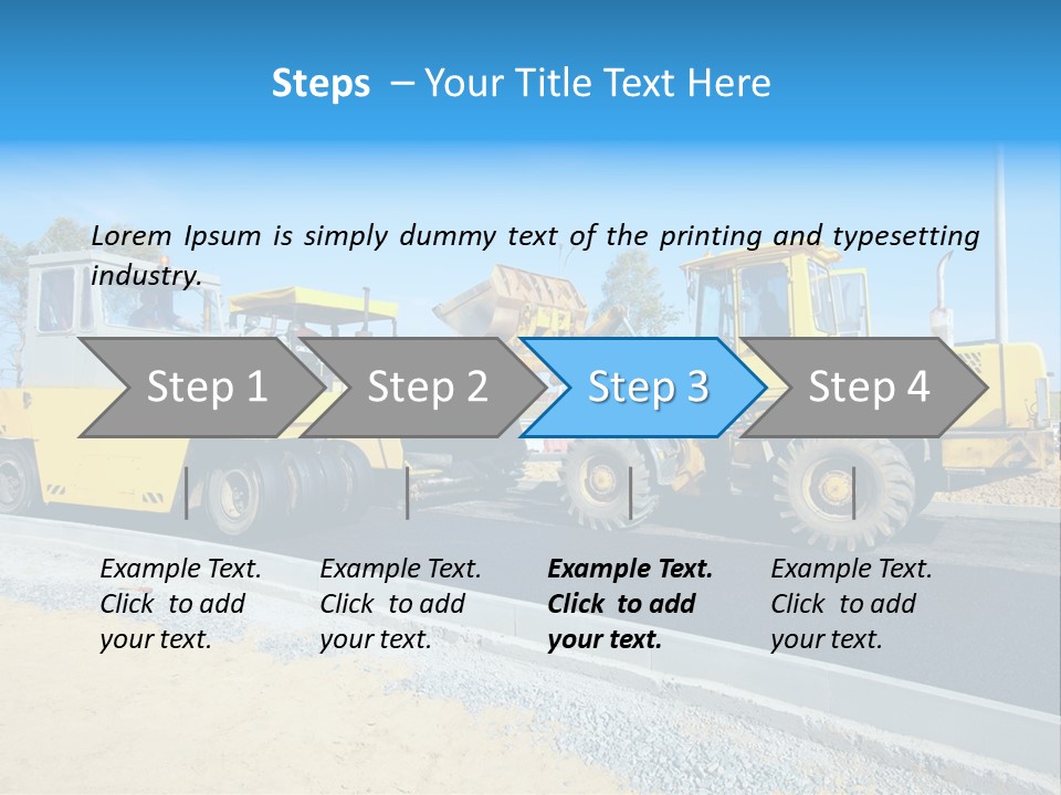 Crew Vehicle Paver PowerPoint Template