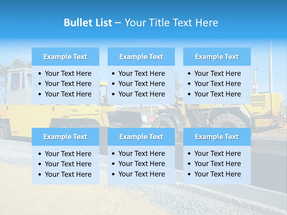 Crew Vehicle Paver PowerPoint Template