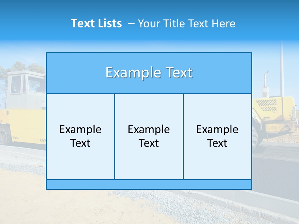 Crew Vehicle Paver PowerPoint Template