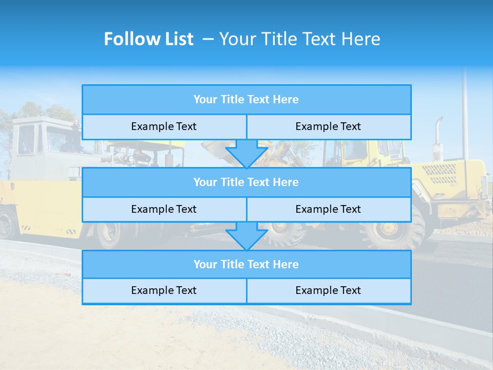 Crew Vehicle Paver PowerPoint Template