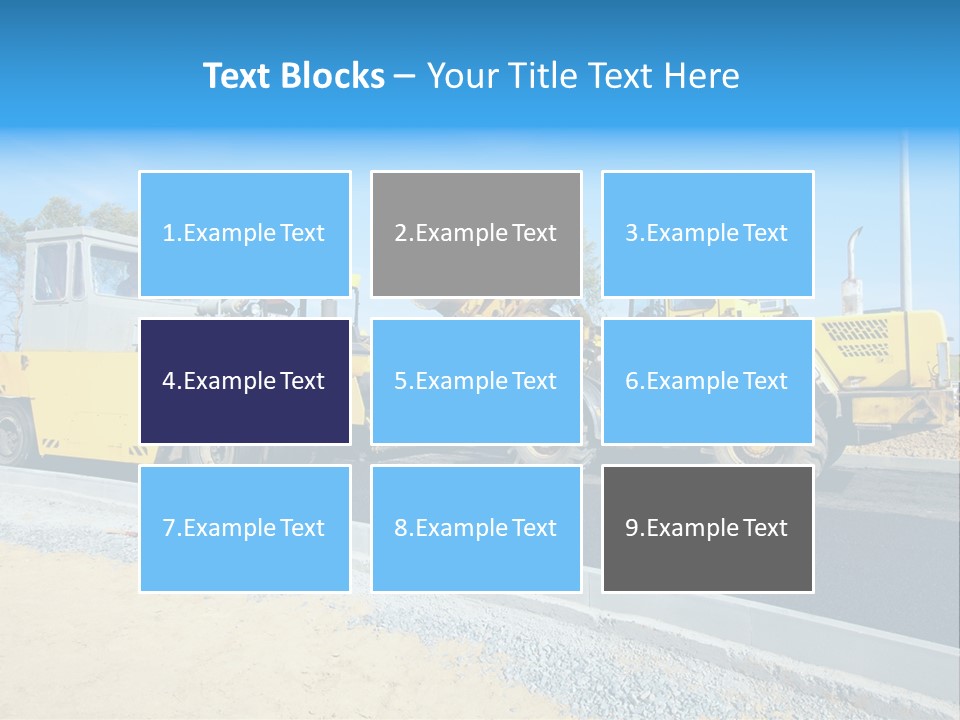 Crew Vehicle Paver PowerPoint Template