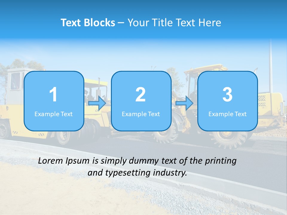 Crew Vehicle Paver PowerPoint Template
