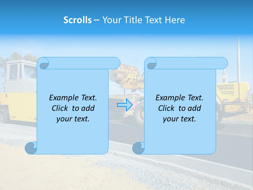 Crew Vehicle Paver PowerPoint Template