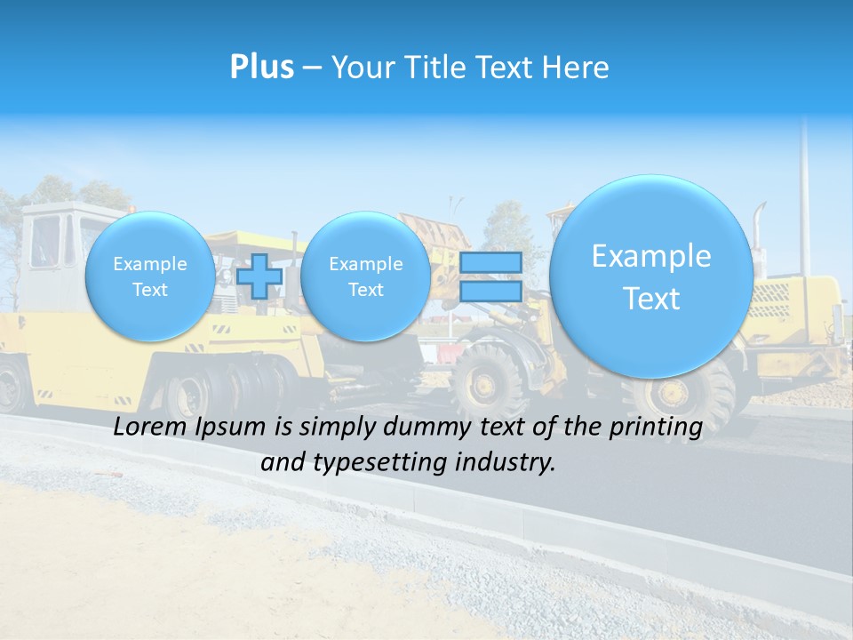 Crew Vehicle Paver PowerPoint Template