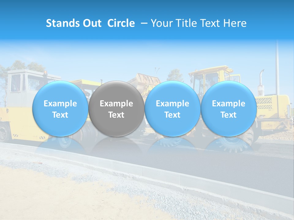 Crew Vehicle Paver PowerPoint Template
