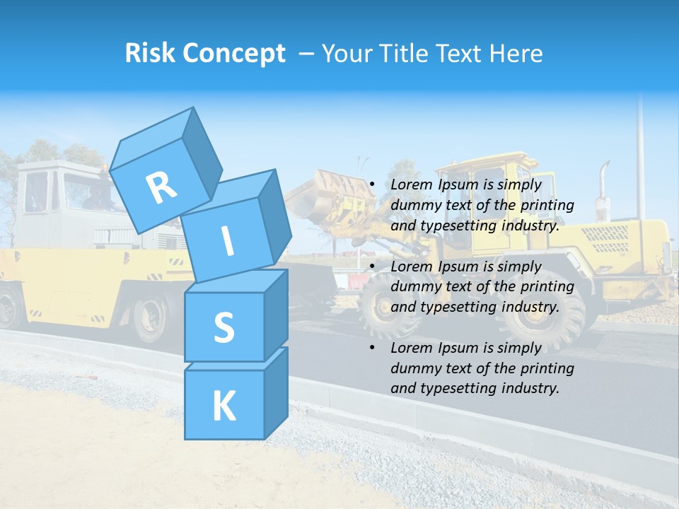 Crew Vehicle Paver PowerPoint Template