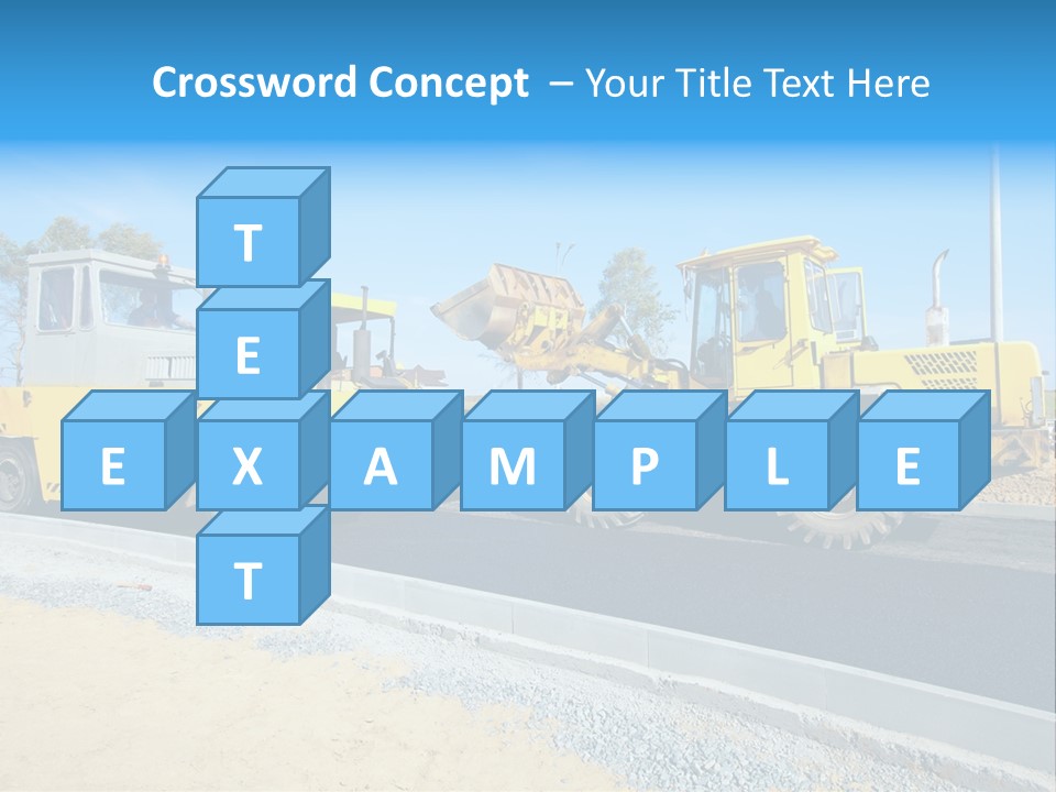 Crew Vehicle Paver PowerPoint Template