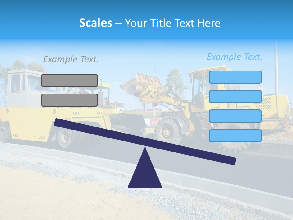 Crew Vehicle Paver PowerPoint Template