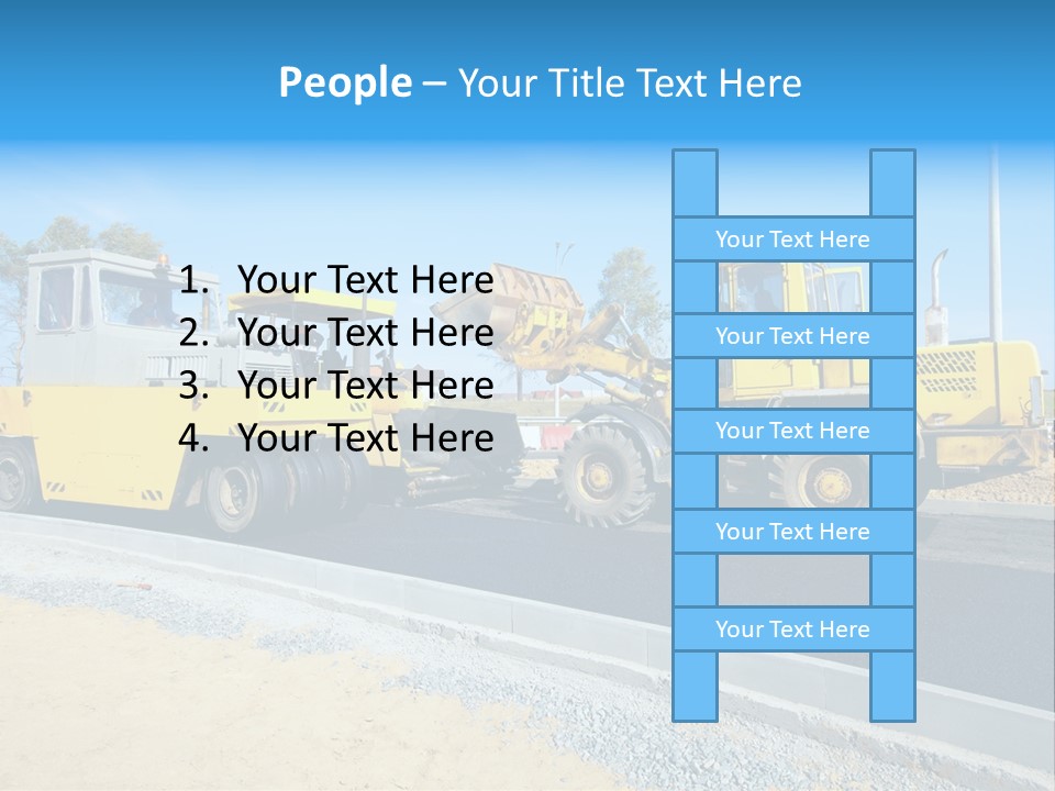 Crew Vehicle Paver PowerPoint Template
