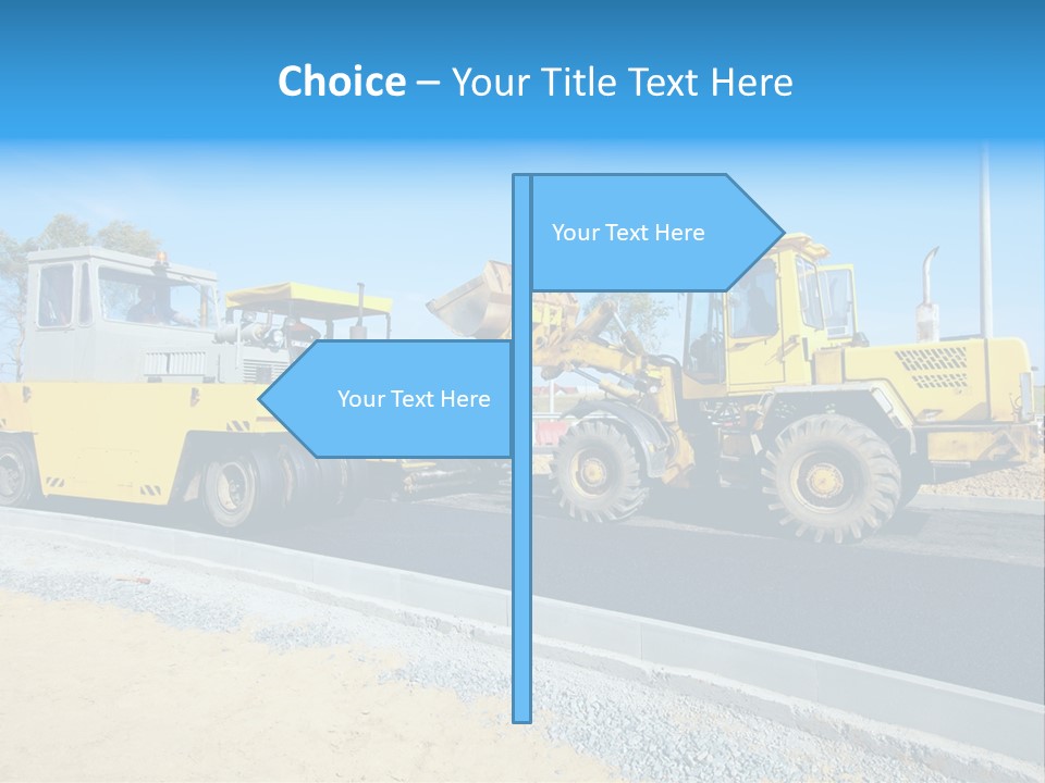 Crew Vehicle Paver PowerPoint Template