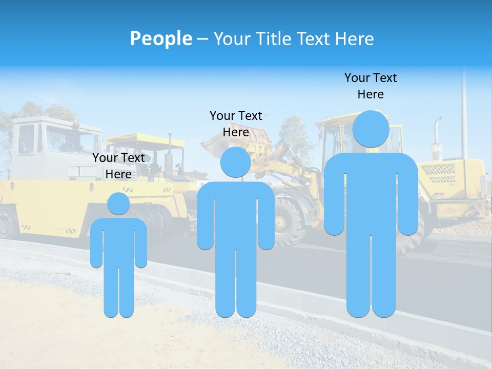 Crew Vehicle Paver PowerPoint Template