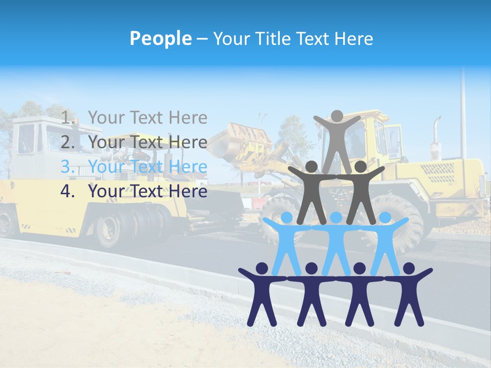 Crew Vehicle Paver PowerPoint Template