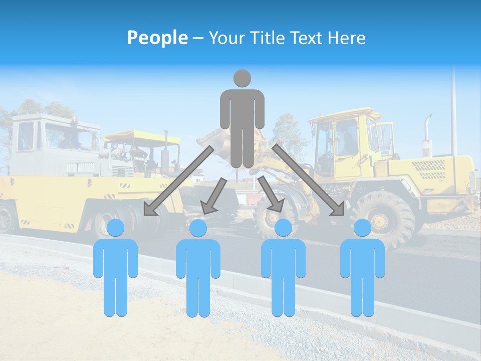 Crew Vehicle Paver PowerPoint Template