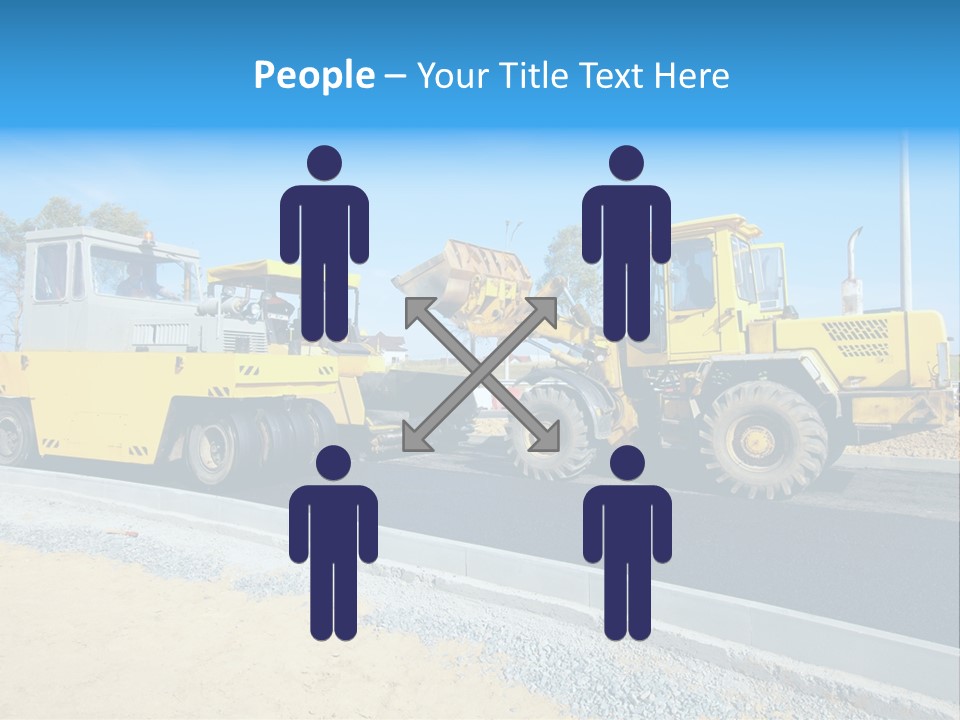 Crew Vehicle Paver PowerPoint Template