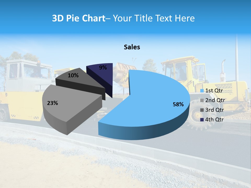 Crew Vehicle Paver PowerPoint Template