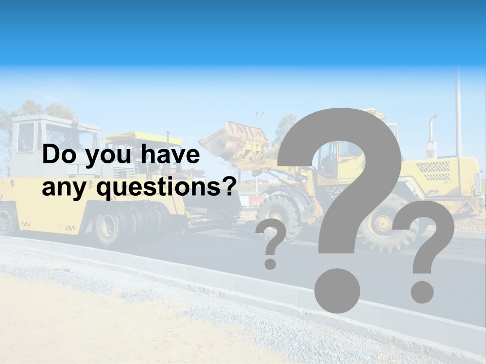 Crew Vehicle Paver PowerPoint Template