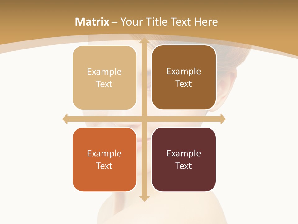 Caucasian Glamour Model PowerPoint Template