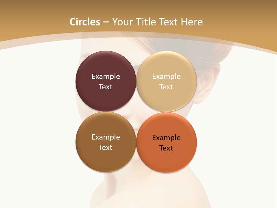 Caucasian Glamour Model PowerPoint Template