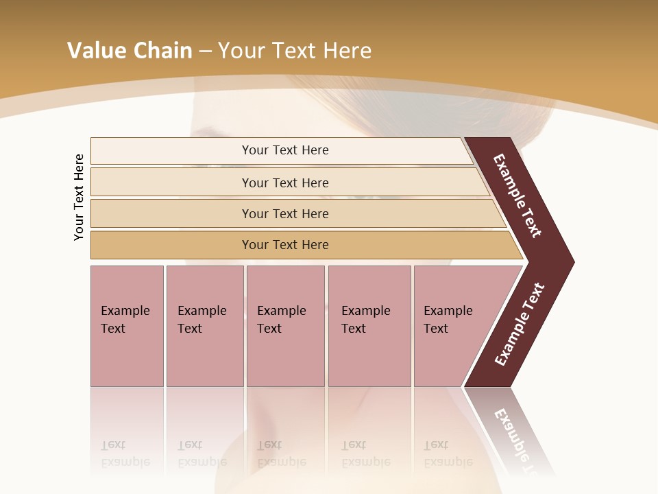 Caucasian Glamour Model PowerPoint Template