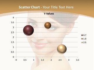 Caucasian Glamour Model PowerPoint Template