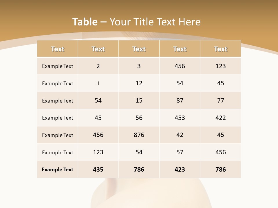 Caucasian Glamour Model PowerPoint Template