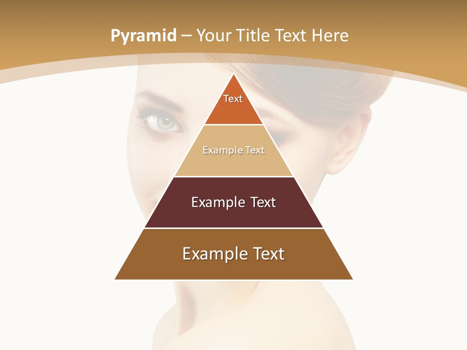 Caucasian Glamour Model PowerPoint Template