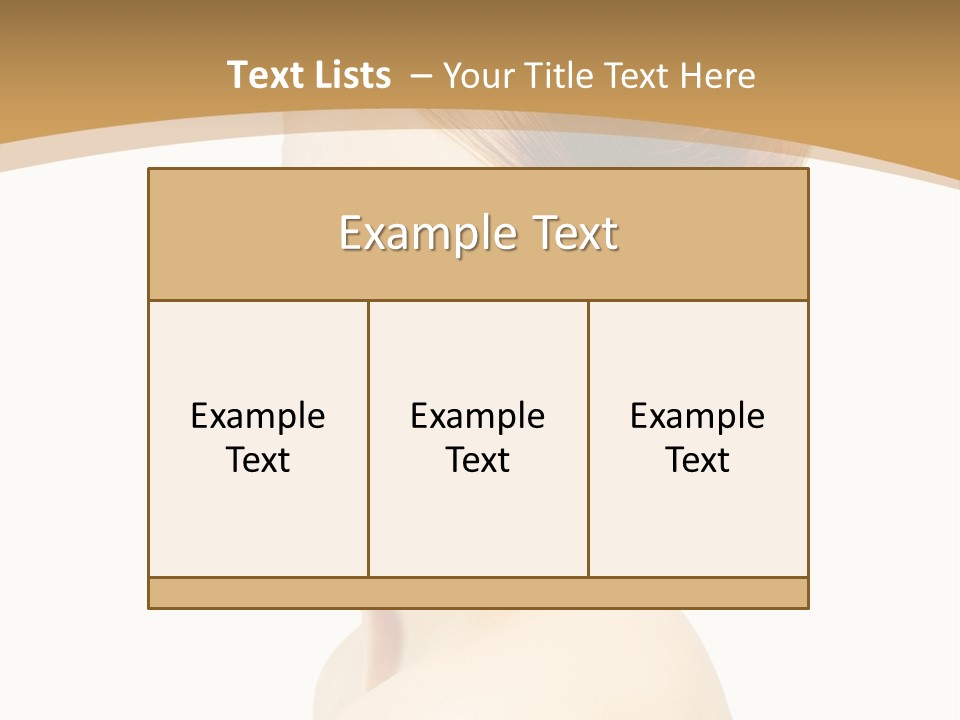 Caucasian Glamour Model PowerPoint Template