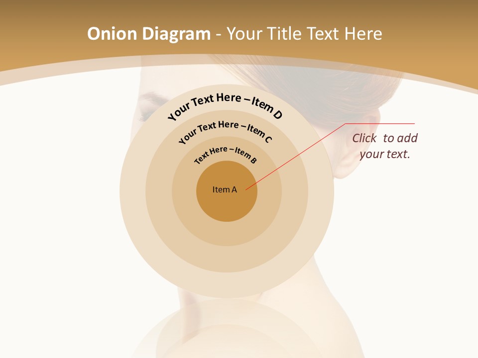 Caucasian Glamour Model PowerPoint Template