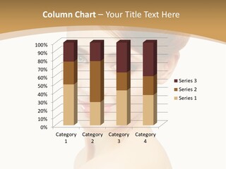 Caucasian Glamour Model PowerPoint Template