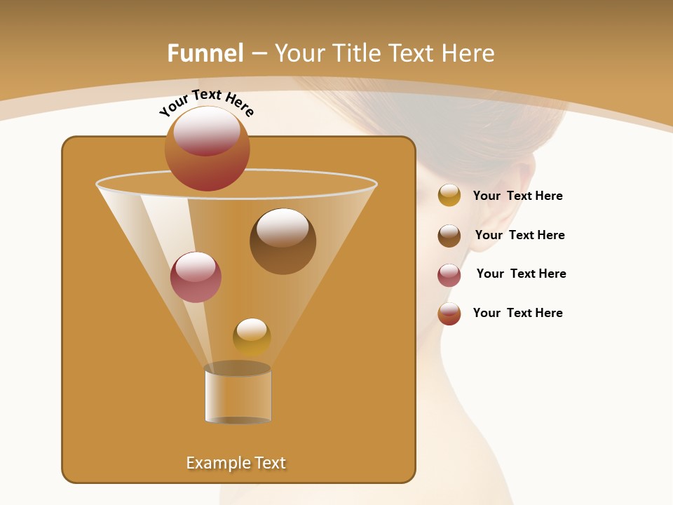 Caucasian Glamour Model PowerPoint Template