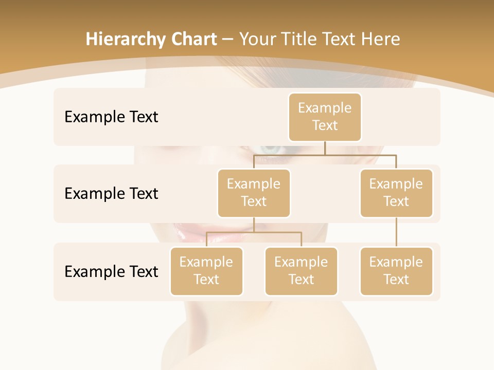 Caucasian Glamour Model PowerPoint Template